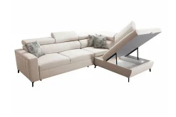 Galbally 3-sits Hörnbäddsoffa Pink