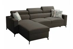Galbally 3-sits Hörnbäddsoffa Dark brown