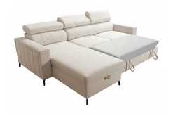 Galbally 3-sits Hörnbäddsoffa Dark brown