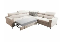 Galbally 4-sits Hörnbäddsoffa Dark brown
