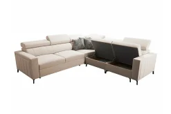 Galbally 4-sits Hörnbäddsoffa Dark brown