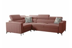 Galbally 3-sits Hörnbäddsoffa Pink