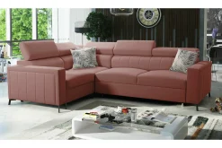 Galbally 3-sits Hörnbäddsoffa Pink