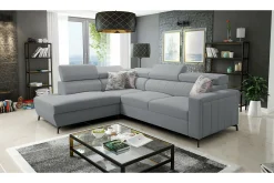 Galbally 3-sits Hörnbäddsoffa Ljusgrå