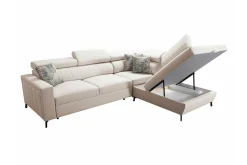 Galbally 3-sits Hörnbäddsoffa Light grey