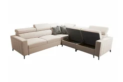 Galbally 4-sits Hörnbäddsoffa beige