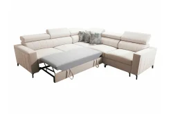 Galbally 4-sits Hörnbäddsoffa beige