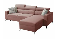 Galbally 3-sits Hörnbäddsoffa Pink