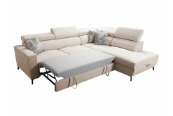 Galbally 3-sits Hörnbäddsoffa Dark brown