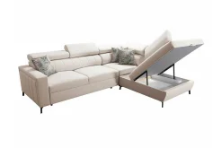 Galbally 3-sits Hörnbäddsoffa Dark brown