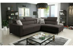 Galbally 3-sits Hörnbäddsoffa Dark brown