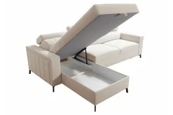 Galbally 3-sits Hörnbäddsoffa beige