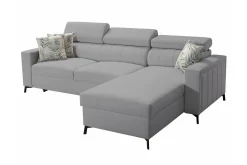 Galbally 3-sits Hörnbäddsoffa Ljusgrå