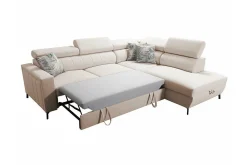 Galbally 3-sits Hörnbäddsoffa Ljusgrå