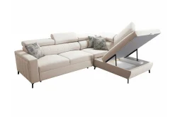 Galbally 3-sits Hörnbäddsoffa Ljusgrå
