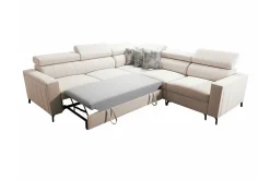 Galbally 4-sits Hörnbäddsoffa beige