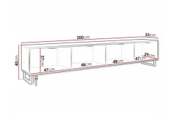 Galbally Tv-skåp 200 cm