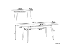 Galice Matbord 200 cm