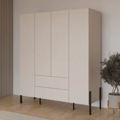 Garderob Jukon S 4 Dörrar med 2 Lådor
