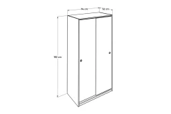 Garderob 94x182 cm