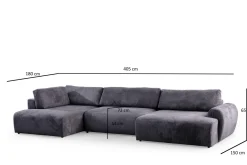 Gaudir 4-sits Soffa med Divan