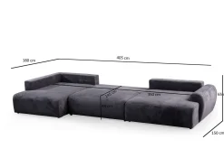 Gaudir 4-sits Soffa med Divan