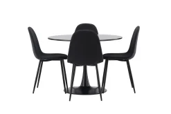 Glade Matgrupp 100 cm Rund med 4 Polar stolar