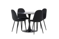 Glade Matgrupp 100 cm Rund med 4 Polar stolar
