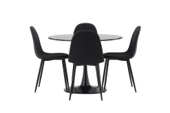 Glade Matgrupp 100 cm Rund med 4 Polar stolar