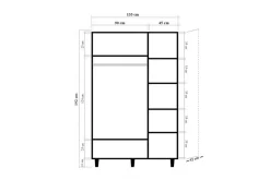 Gladfield Garderob 135x192 cm