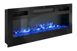 Glenndale Tv bänk med Förvaring + LED kamin + Belysning 190