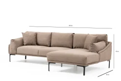 Glenure Soffa m. Divan 4-sits