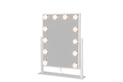 Glow Liten Sminkspegel på fot 36,5 cm med LED Belysning/Lampor Holywood spegel