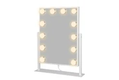 Glow Liten Sminkspegel på fot 36,5 cm med LED Belysning/Lampor Holywood spegel