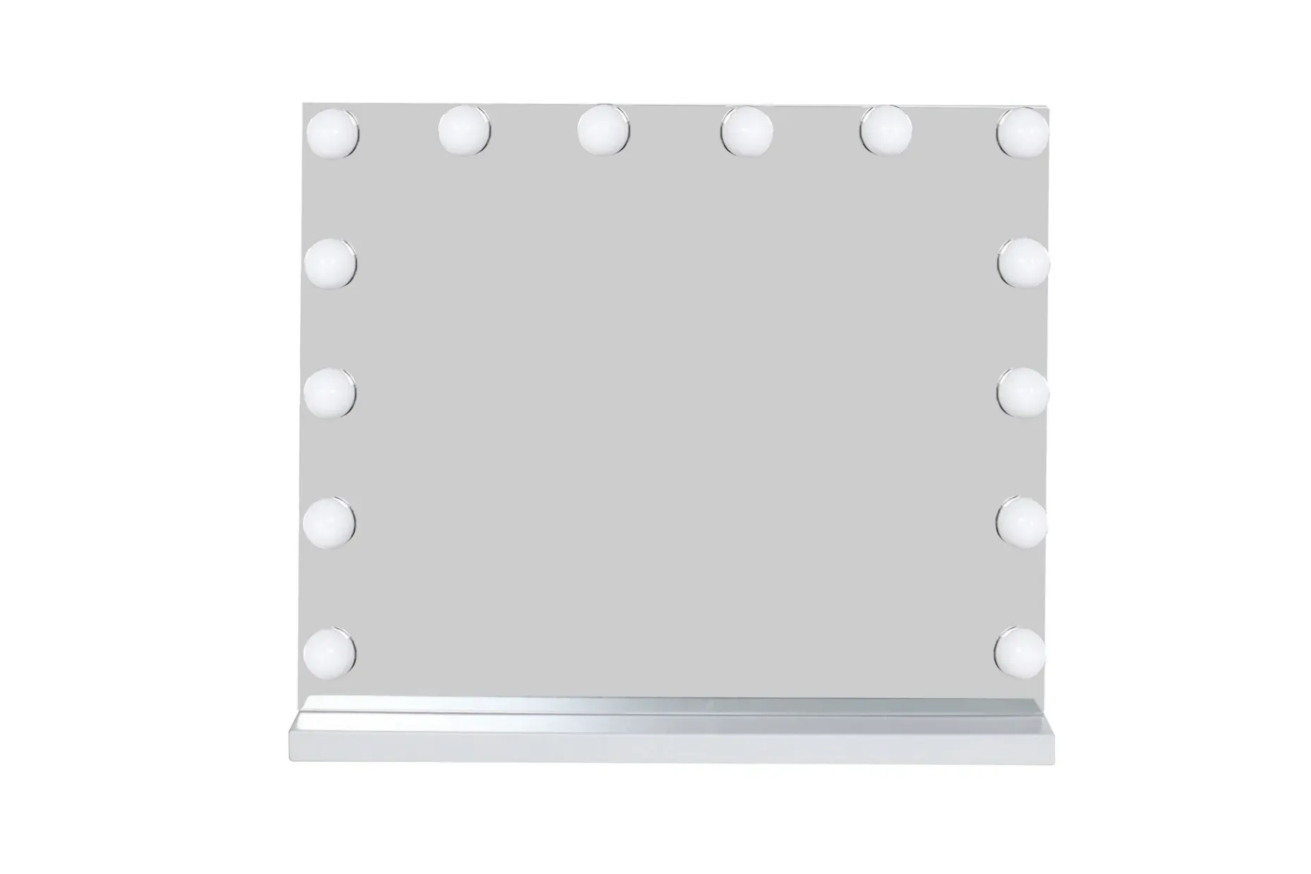 Glow Sminkspegel på fot 50 cm med LED Belysning/Lampor Hollywood spegel