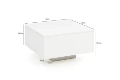 Golnick Soffbord 60 cm med Förvaring