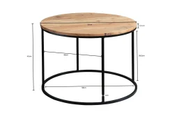 Gorizia Soffbord 60 cm Runt