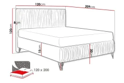 Gortin Ramsäng 120x200 cm