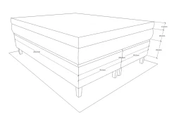 Grand Kontinentalsäng Komplett Sängpaket 180x200 cm