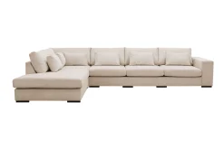 Grande 5-sits Soffa med Schäslong Vänster