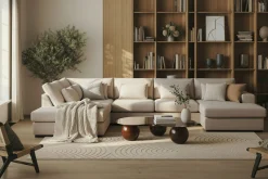 Grande 5-sits U-Soffa med Divan Höger