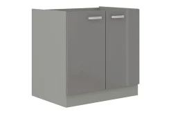 Grey Skåp för tvättmaskin 80x50x82 cm