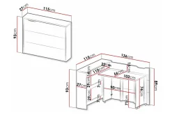 Grianan Skrivbord 136 cm White