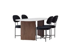 Grönvik Matgrupp 180 cm Oval med 4 Stella Stolar