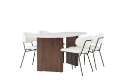 Grönvik Matgrupp 180 cm Oval med 4 Chico Stolar