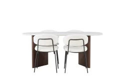 Grönvik Matgrupp 180 cm Oval med 4 Chico Stolar