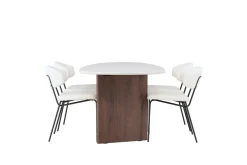 Grönvik Matgrupp 180 cm Oval med 4 Chico Stolar