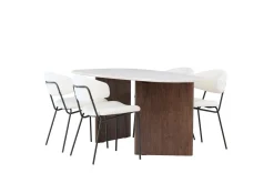 Grönvik Matgrupp 180 cm Oval med 4 Chico Stolar