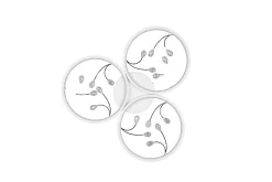 Groovy LED Plafond 3L mattvit/ krom