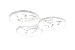 Groovy LED Plafond 3L mattvit/ krom